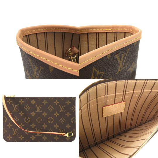 LOUIS VUITTON Tote Bag M40995 Monogram canvas Brown Monogram New Neverfull MM Women Used Authentic