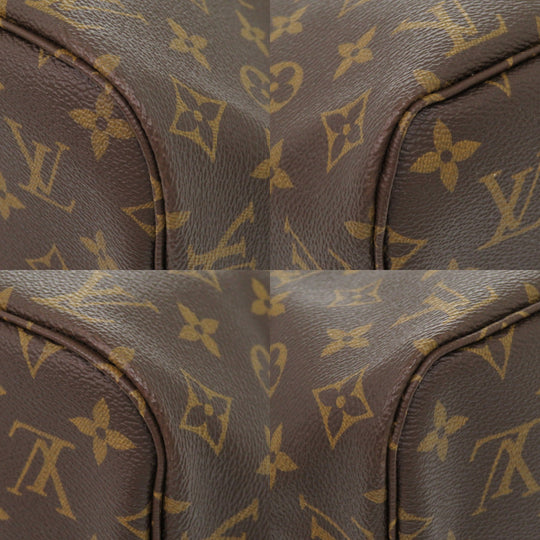 LOUIS VUITTON Tote Bag M40995 Monogram canvas Brown Monogram New Neverfull MM Women Used Authentic