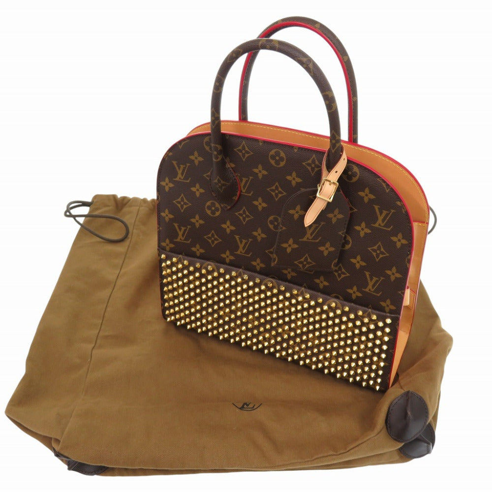 LOUIS VUITTON Handbag M41234 Monogram canvas, pony Brown x Christian Louboutin Monogram Iconocrust Women Used Authentic