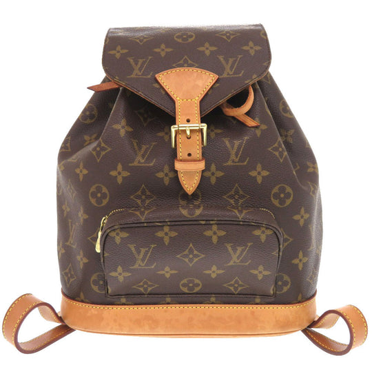 LOUIS VUITTON Backpack M51136 Monogram canvas Brown Monogram MontsourisMM Women Used Authentic