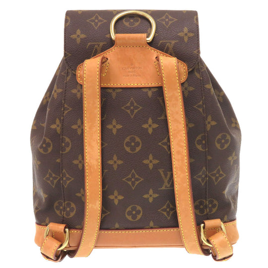 LOUIS VUITTON Backpack M51136 Monogram canvas Brown Monogram MontsourisMM Women Used Authentic