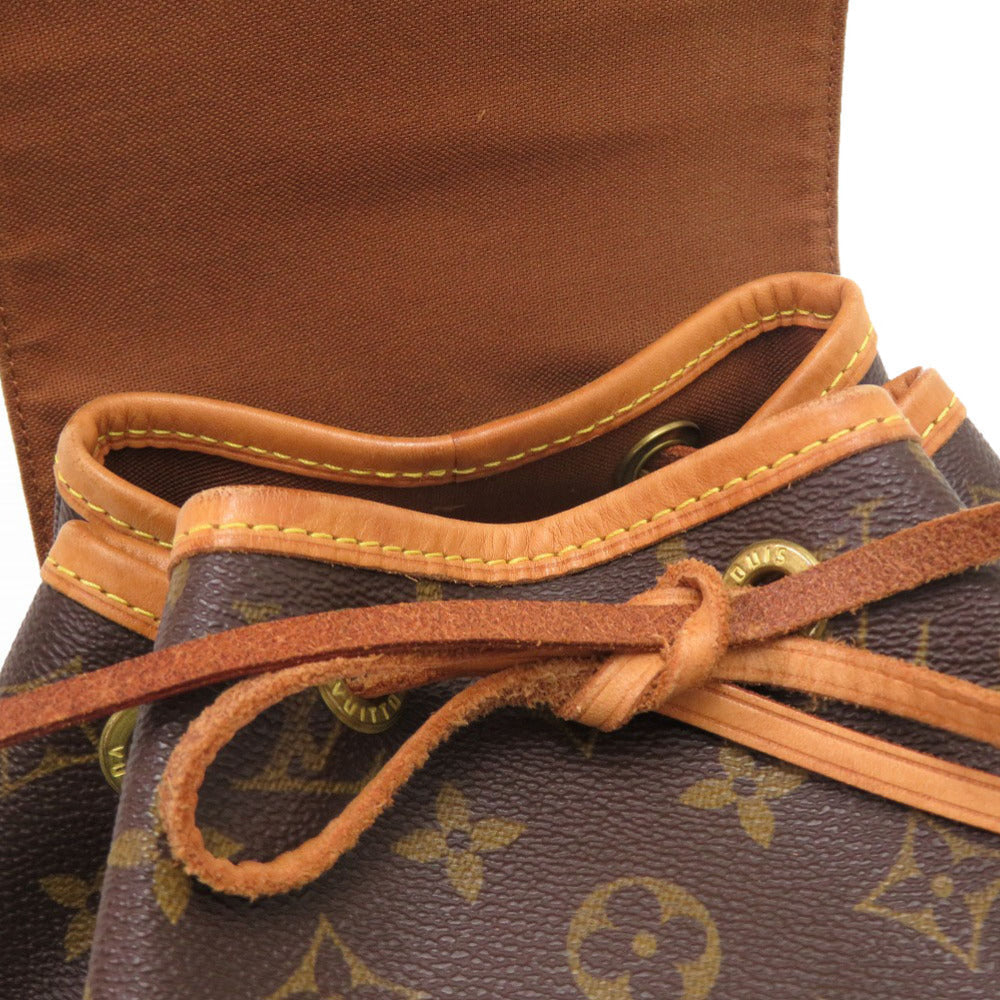 LOUIS VUITTON Backpack M51136 Monogram canvas Brown Monogram MontsourisMM Women Used Authentic