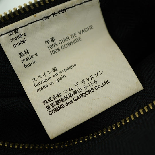 LOEWE Tote Bag leather black Comme des Garcons Junya Watanabe Women Used Authentic