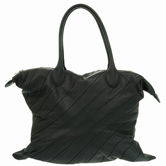 LOEWE Tote Bag leather black Comme des Garcons Junya Watanabe Women Used Authentic