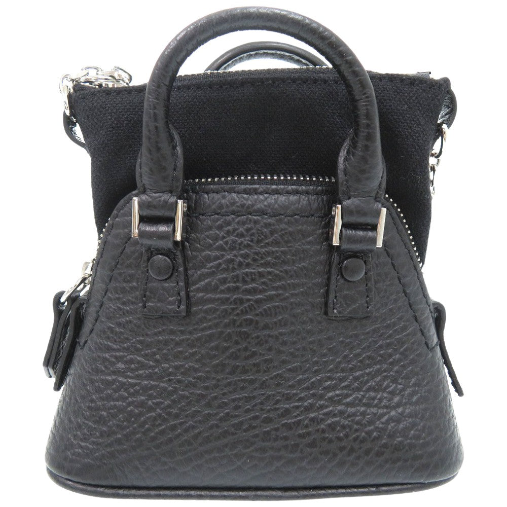 Maison Margiela Shoulder Bag SB3WG0025 P4455 T8013 leather black 5AC CLASSIQUE BABY Pouch Women Used Authentic