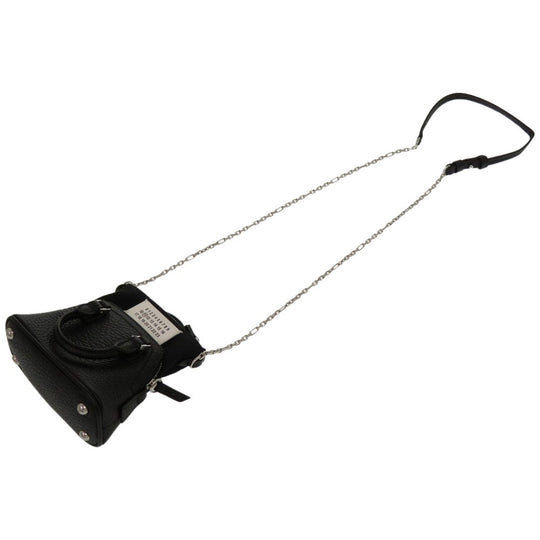 Maison Margiela Shoulder Bag SB3WG0025 P4455 T8013 leather black 5AC CLASSIQUE BABY Pouch Women Used Authentic