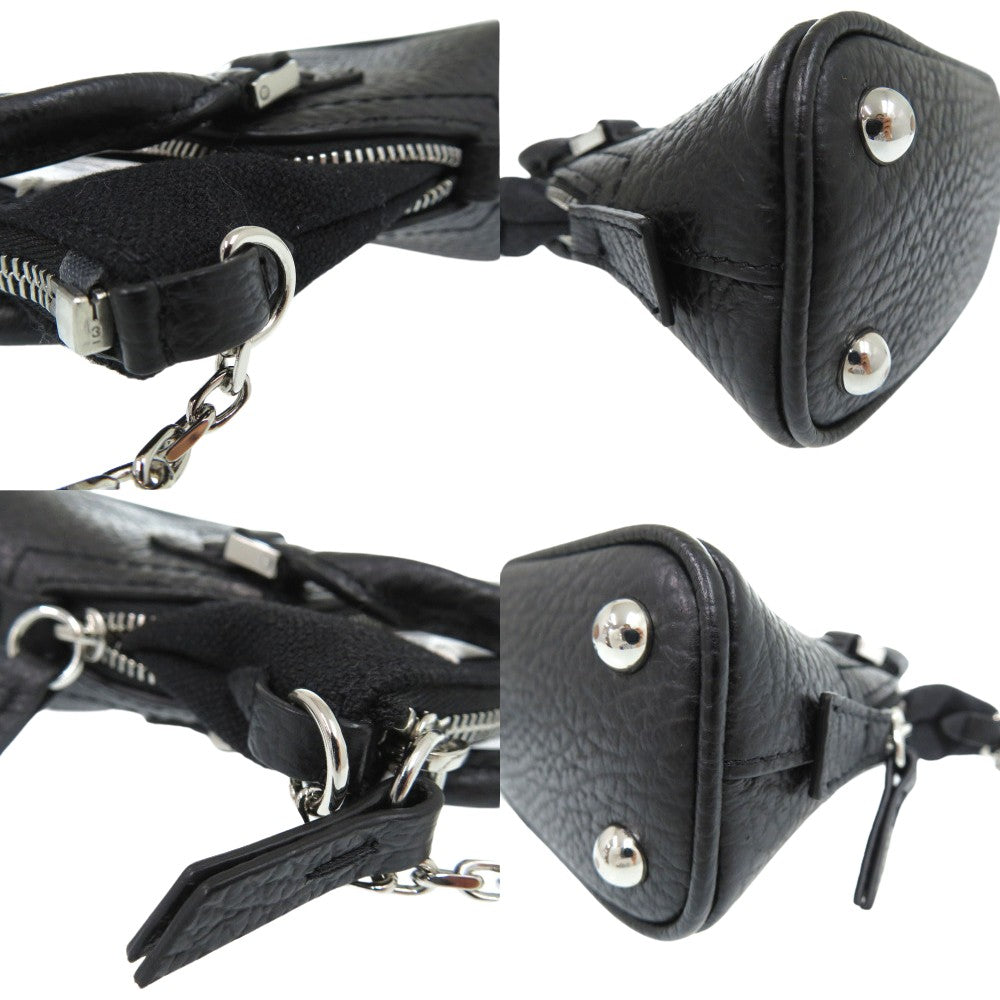 Maison Margiela Shoulder Bag SB3WG0025 P4455 T8013 leather black 5AC CLASSIQUE BABY Pouch Women Used Authentic