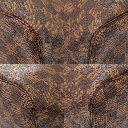 LOUIS VUITTON Tote Bag N51105 Damier canvas Brown Damier Neverfull MM Women Used Authentic
