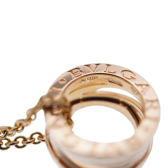 BVLGARI Necklace K18 Pink Gold Pink gold B-ZERO1 Design Legend Women(Unisex) Used Authentic