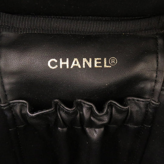 CHANEL Handbag Caviar skin black COCO Mark Vertical vanity bag Women Used Authentic