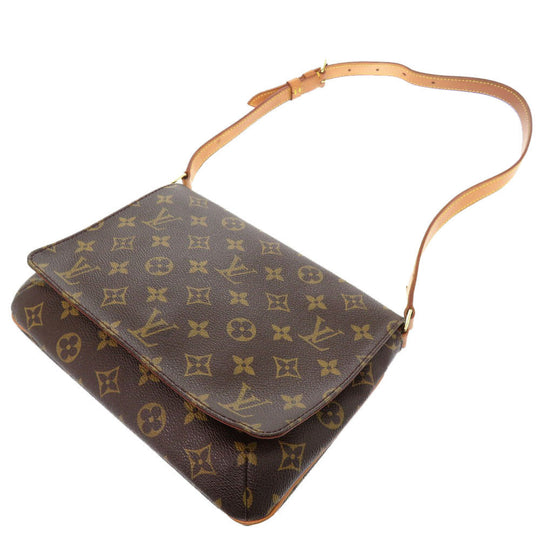 LOUIS VUITTON Shoulder Bag M51257 Monogram canvas Brown Monogram Musette Tango Short Strap Women Used Authentic