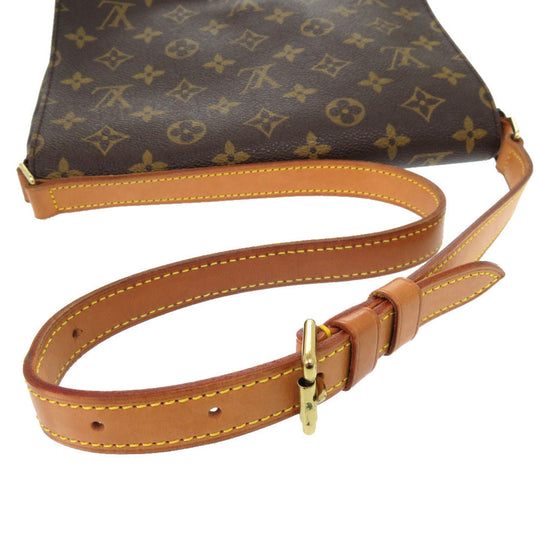 LOUIS VUITTON Shoulder Bag M51257 Monogram canvas Brown Monogram Musette Tango Short Strap Women Used Authentic