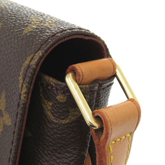 LOUIS VUITTON Shoulder Bag M51257 Monogram canvas Brown Monogram Musette Tango Short Strap Women Used Authentic