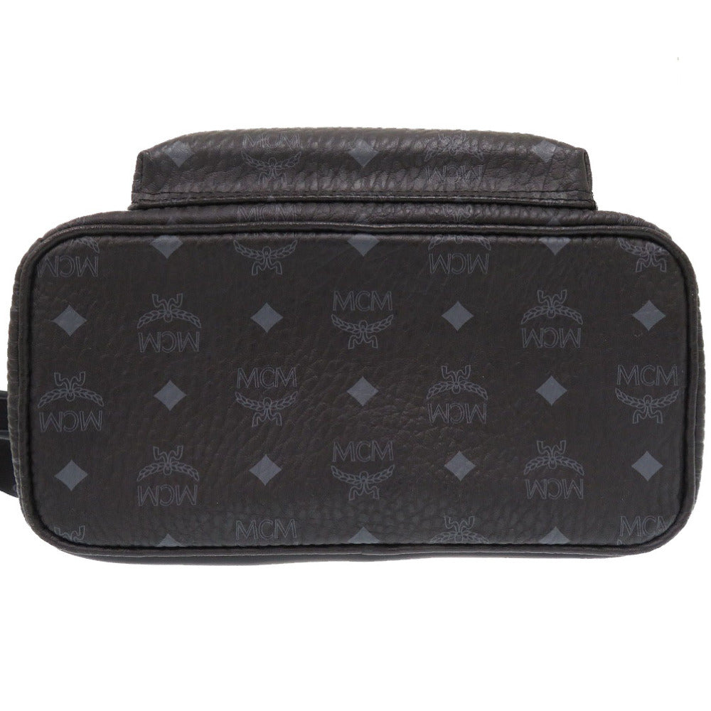 MCM Backpack MMK6SVE37BK001 leather black Studs Vicetos Women Used Authentic