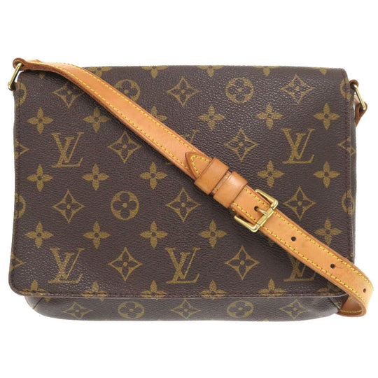 LOUIS VUITTON Shoulder Bag M51257 Monogram canvas Brown Monogram Musette Tango Short Strap Women Used Authentic