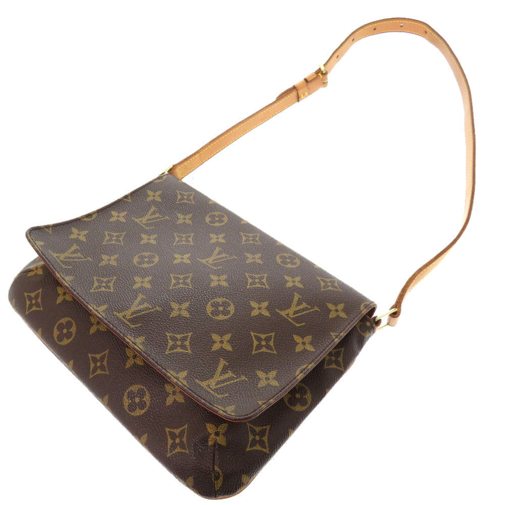 LOUIS VUITTON Shoulder Bag M51257 Monogram canvas Brown Monogram Musette Tango Short Strap Women Used Authentic