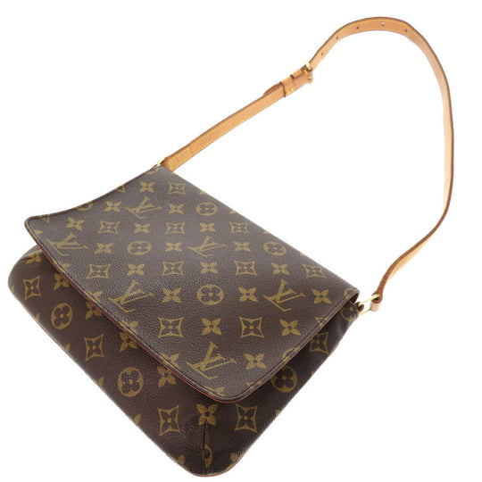 LOUIS VUITTON Shoulder Bag M51257 Monogram canvas Brown Monogram Musette Tango Short Strap Women Used Authentic