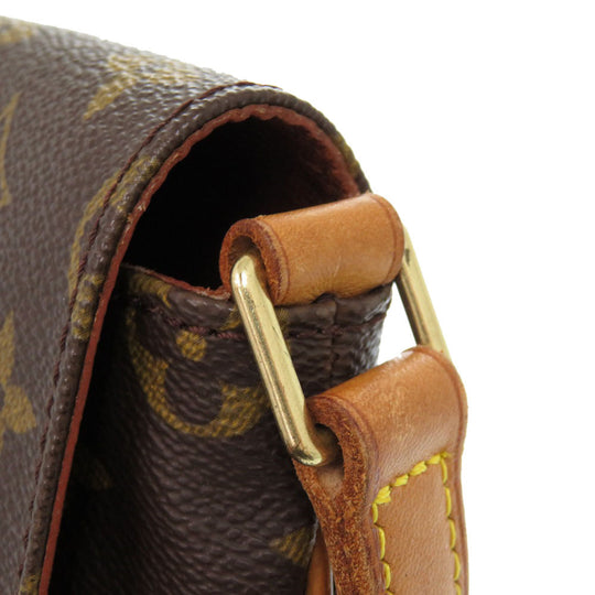 LOUIS VUITTON Shoulder Bag M51257 Monogram canvas Brown Monogram Musette Tango Short Strap Women Used Authentic