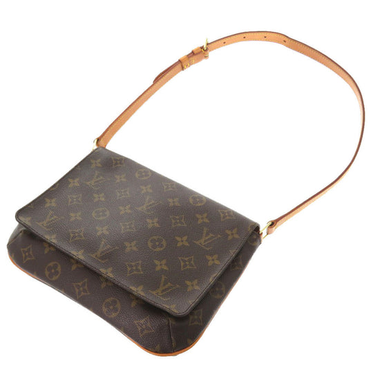 LOUIS VUITTON Shoulder Bag M51257 Monogram canvas Brown Monogram Musette Tango Short Strap Women Used Authentic