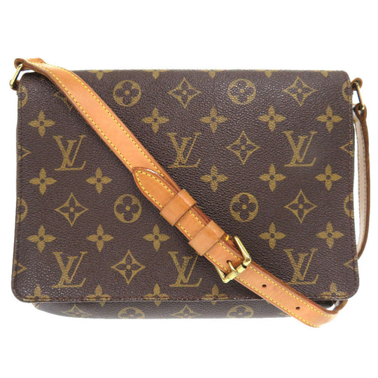 LOUIS VUITTON Shoulder Bag M51257 Monogram canvas Brown Monogram Musette Tango Short Strap Women Used Authentic