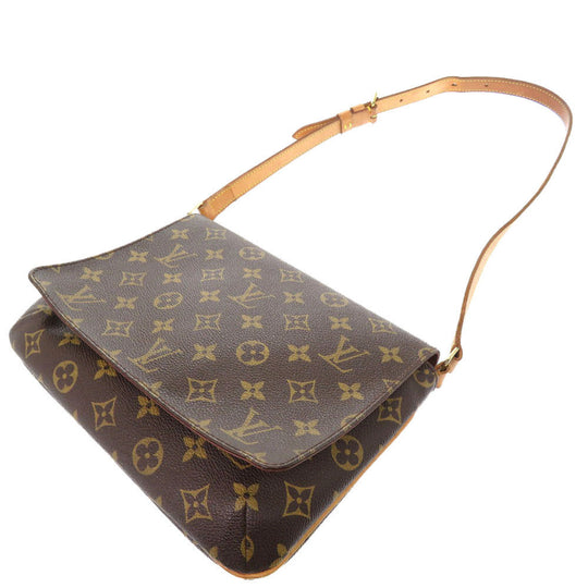 LOUIS VUITTON Shoulder Bag M51257 Monogram canvas Brown Monogram Musette Tango Short Strap Women Used Authentic
