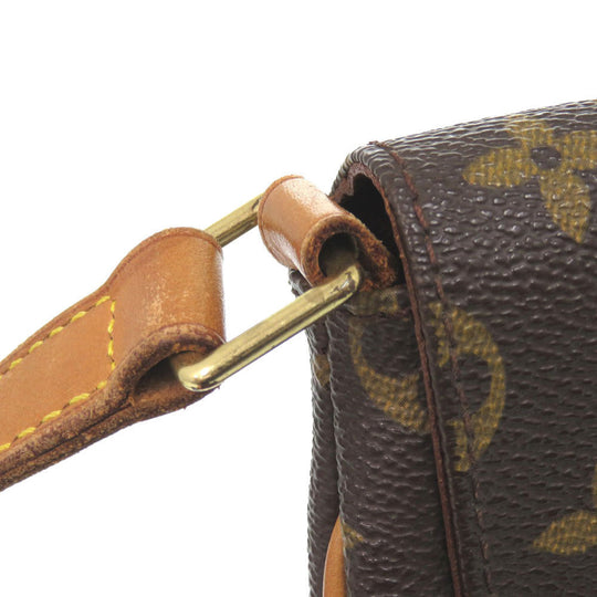 LOUIS VUITTON Shoulder Bag M51257 Monogram canvas Brown Monogram Musette Tango Short Strap Women Used Authentic