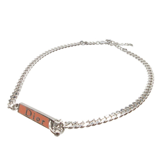 Christian Dior bracelet metal Silver With logo Women Used Authentic
