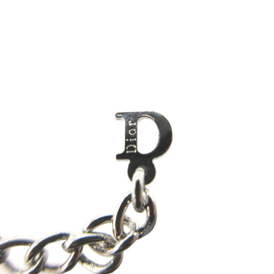 Christian Dior bracelet metal Silver With logo Women Used Authentic
