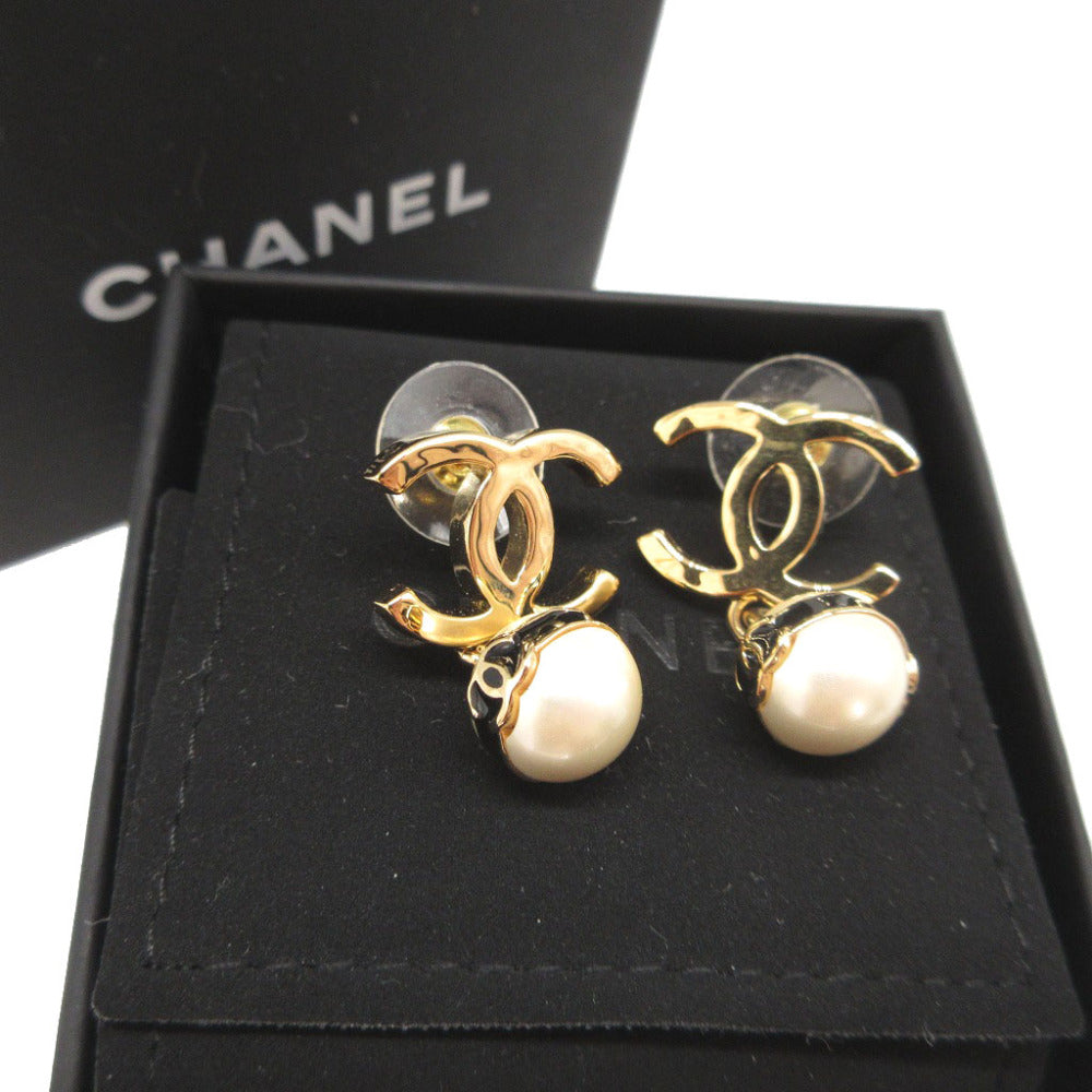 CHANEL Pierce metal gold COCO Mark Women Used Authentic