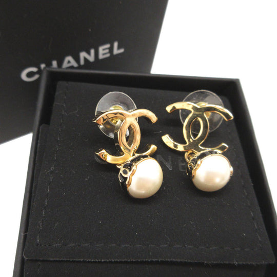 CHANEL Pierce metal gold COCO Mark Women Used Authentic