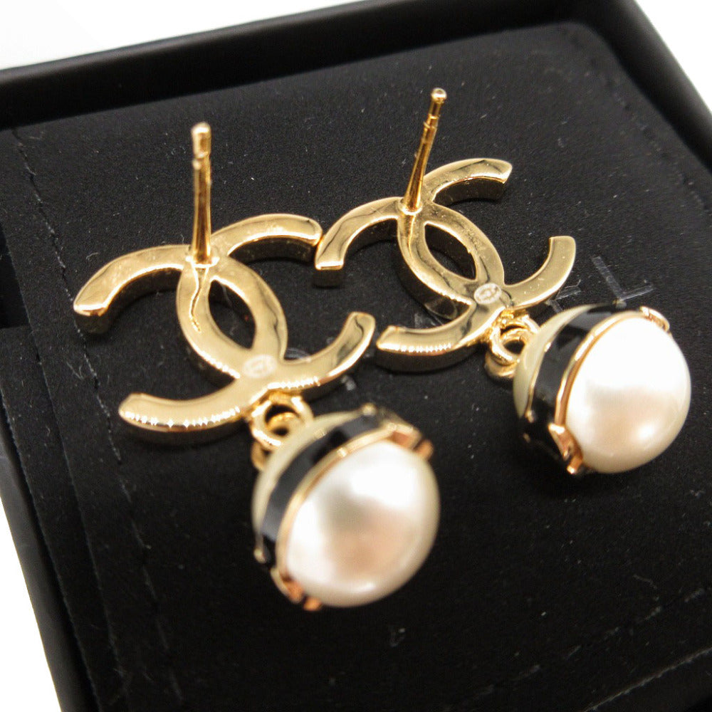 CHANEL Pierce metal gold COCO Mark Women Used Authentic