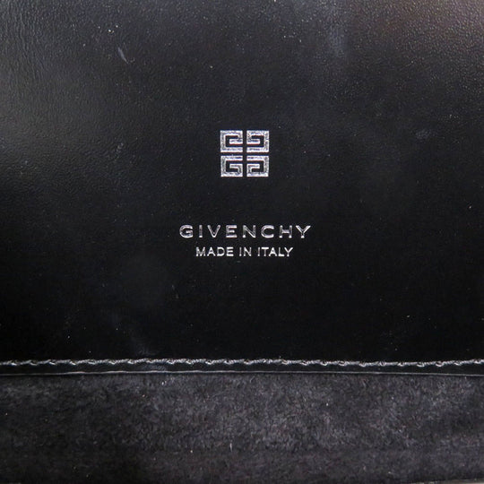 GIVENCHY Handbag leather black 1952 Top Handle Bag Women Used Authentic