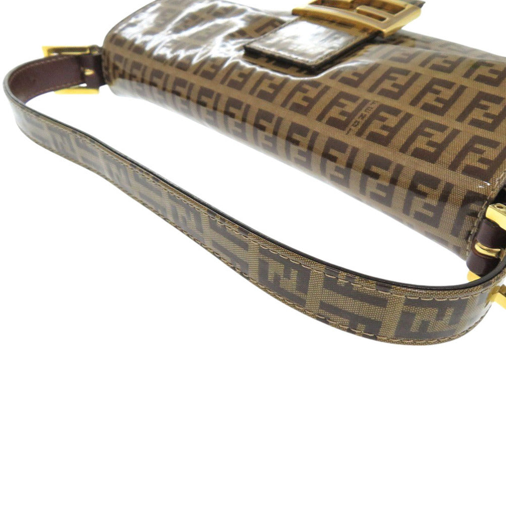 FENDI Handbag 2408264 Coated canvas Brown Zucchino Mamma Bucket Women Used Authentic