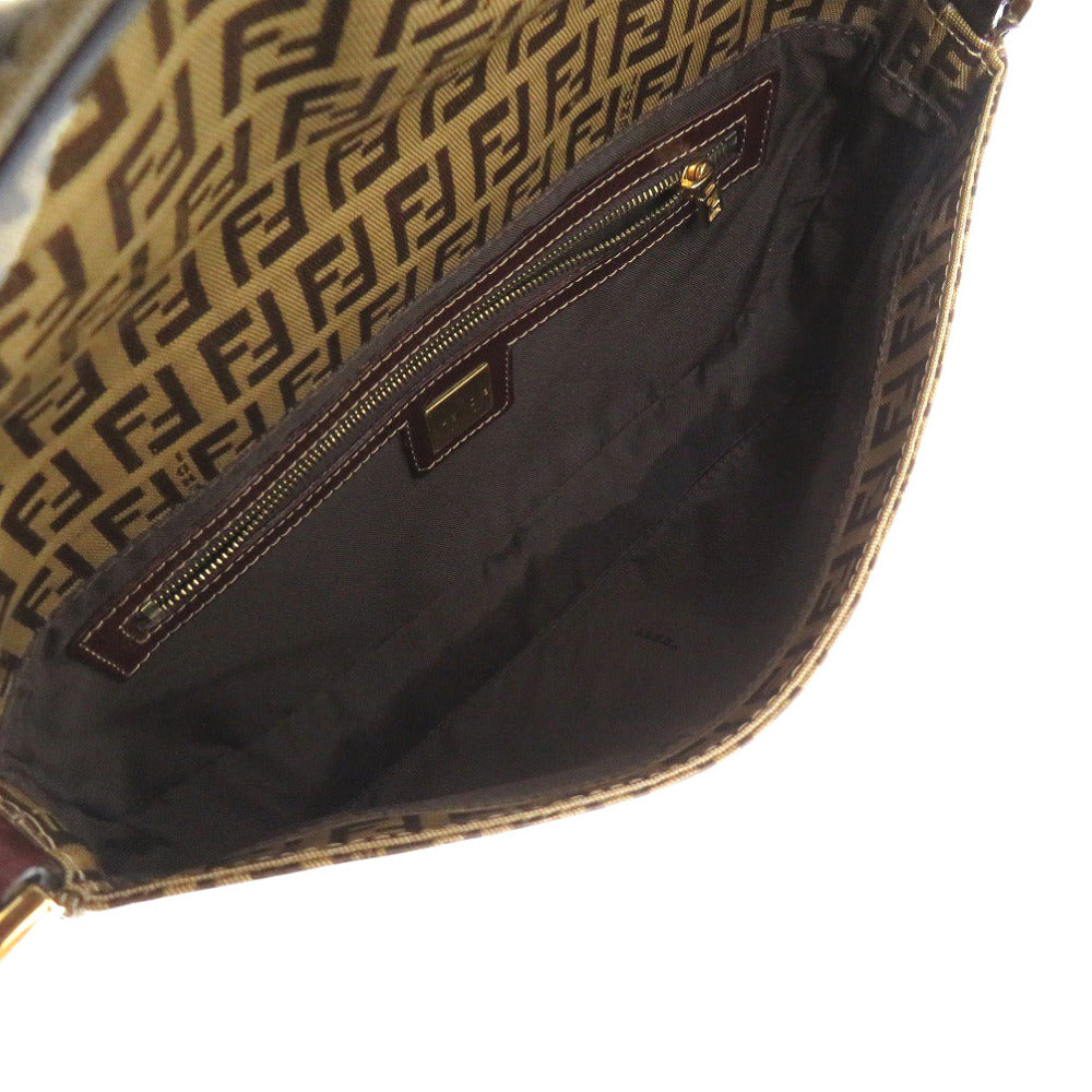 FENDI Handbag 2408264 Coated canvas Brown Zucchino Mamma Bucket Women Used Authentic