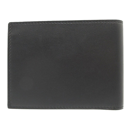 Dunhill Bifold Wallet leather black Bill Compartment mens Used Authentic