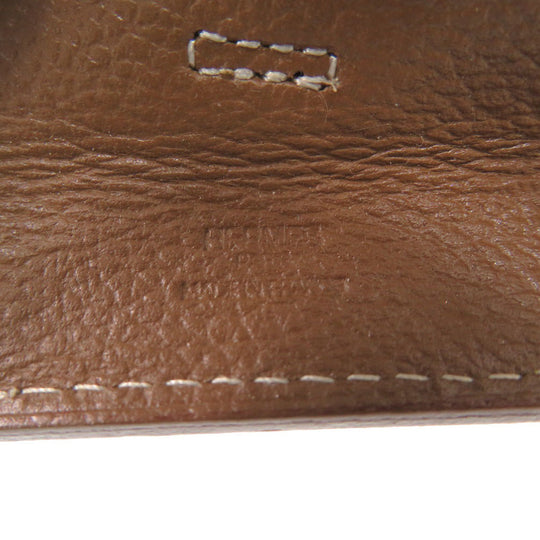HERMES Shoulder Bag Ever Calfskin Brown Omenitu Women Used Authentic