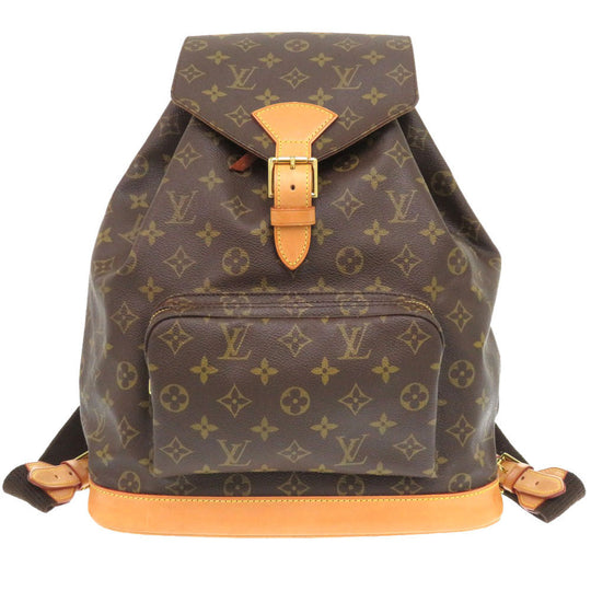 LOUIS VUITTON Backpack M51135 Monogram canvas Brown Monogram MontsourisGM Women Used Authentic