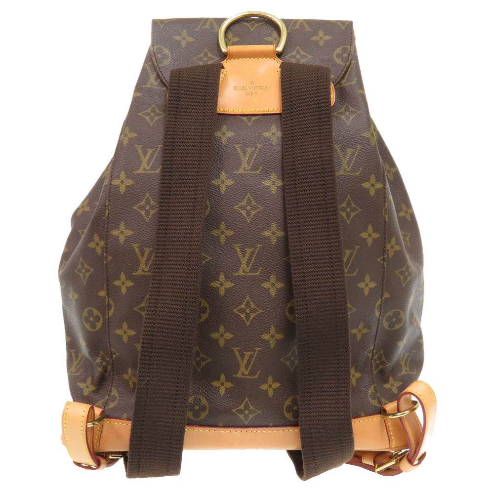 LOUIS VUITTON Backpack M51135 Monogram canvas Brown Monogram MontsourisGM Women Used Authentic