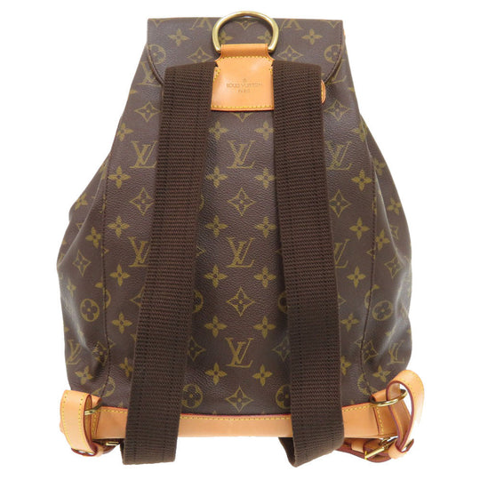 LOUIS VUITTON Backpack M51135 Monogram canvas Brown Monogram MontsourisGM Women Used Authentic