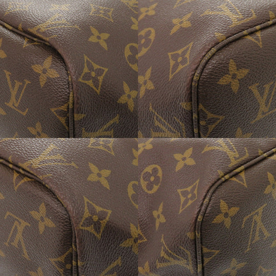 LOUIS VUITTON Tote Bag M40156 Monogram canvas Brown Monogram Neverfull MM Women Used Authentic