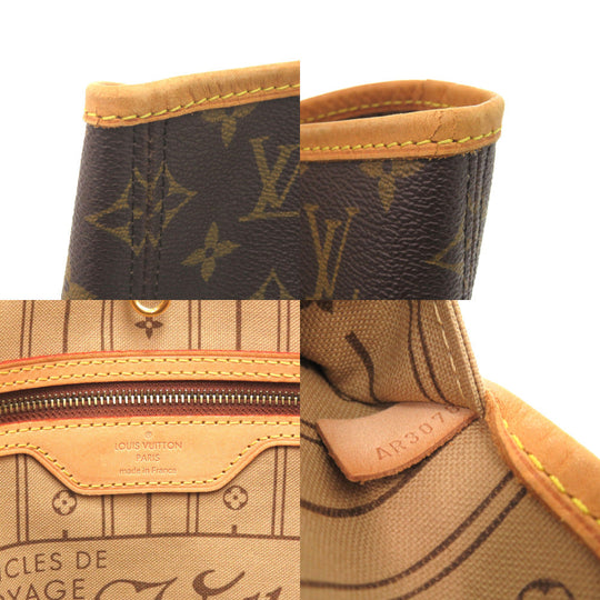 LOUIS VUITTON Tote Bag M40156 Monogram canvas Brown Monogram Neverfull MM Women Used Authentic