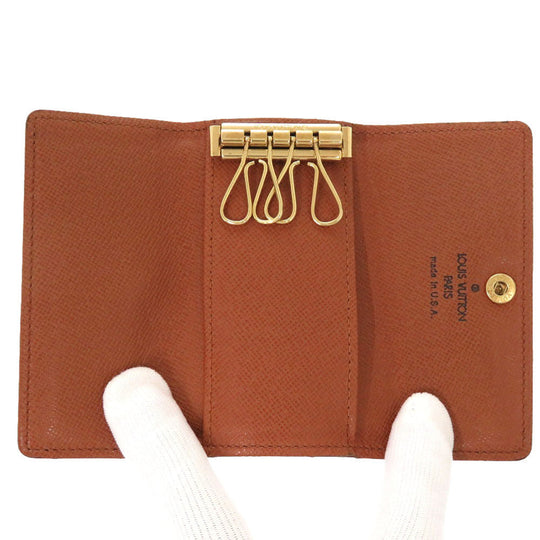 LOUIS VUITTON Key case Key holder  M69517 Monogram canvas Brown Monogram Multicles4 Women Used Authentic