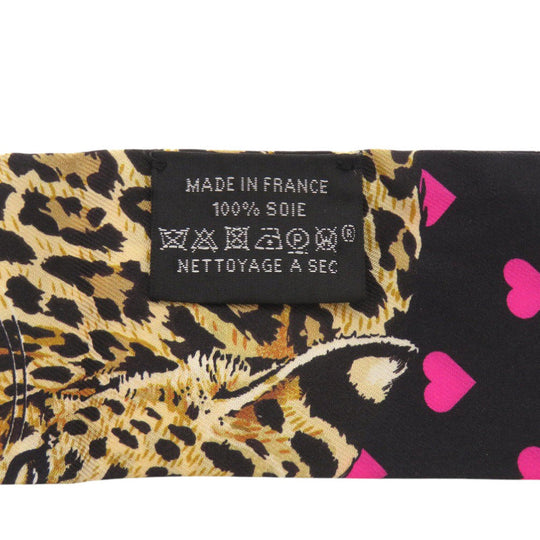 HERMES scarf silk Noir Twilly Jungle Love Love Jungle Love Love Women Used Authentic
