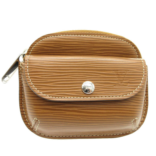 LOUIS VUITTON Coin case M60051 Epi Leather Camel Epi portomone shilling mens Used Authentic