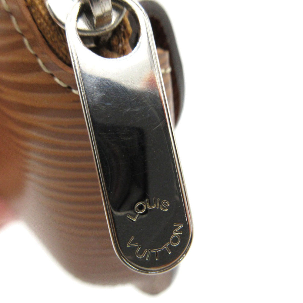 LOUIS VUITTON Coin case M60051 Epi Leather Camel Epi portomone shilling mens Used Authentic