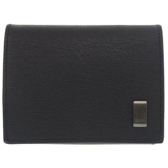 Dunhill Coin case leather black mens Used Authentic