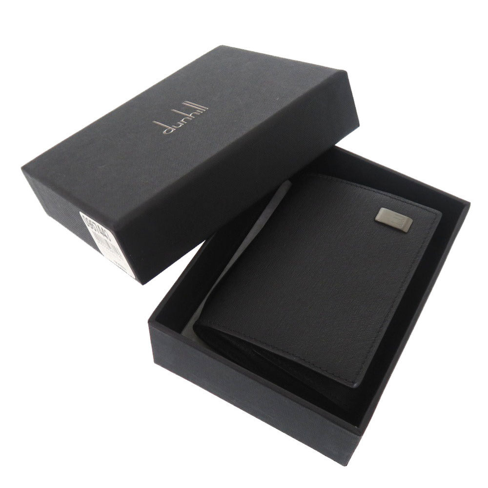 Dunhill Coin case leather black mens Used Authentic