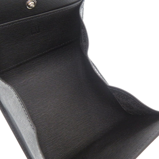 Dunhill Coin case leather black mens Used Authentic