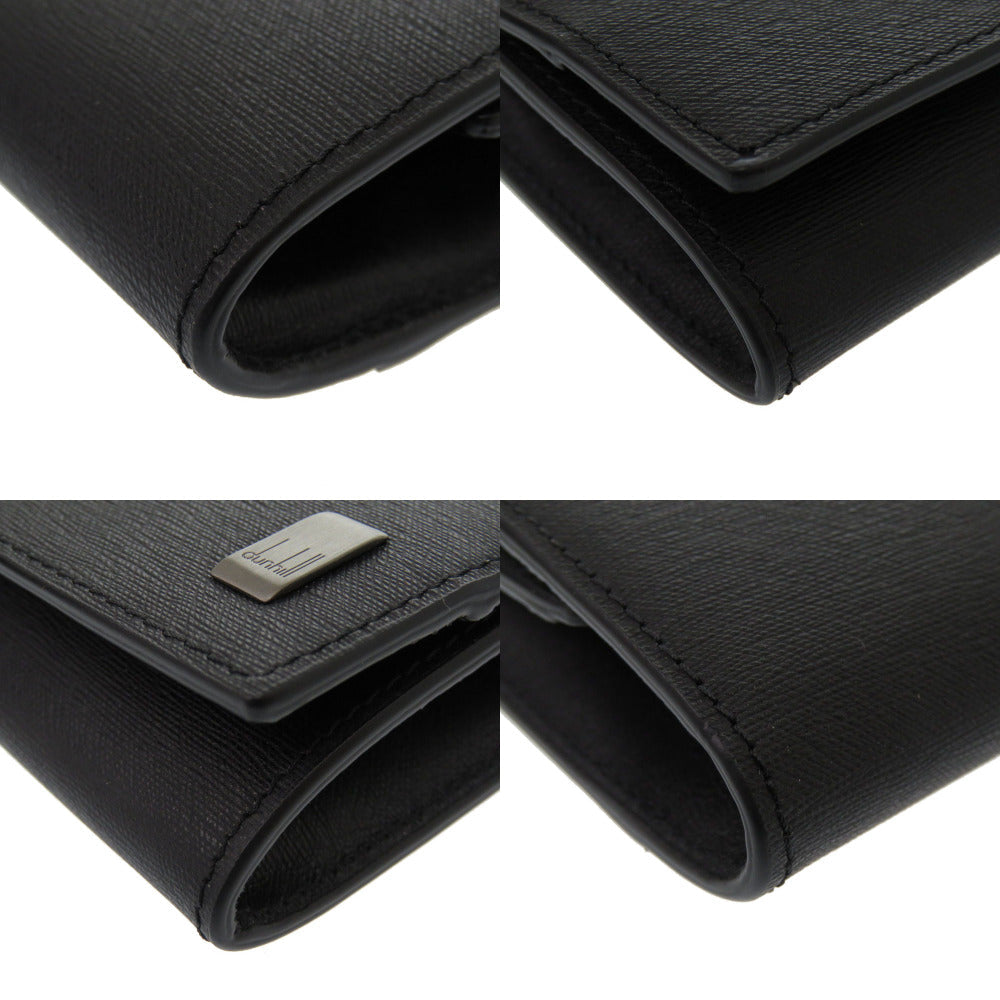 Dunhill Coin case leather black mens Used Authentic
