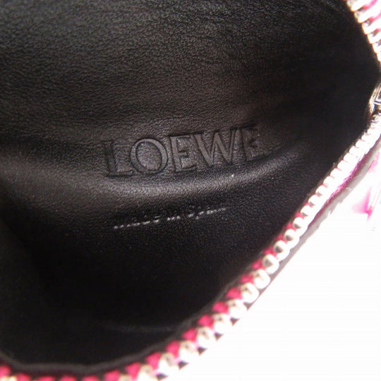 LOEWE Coin case leather pink Ankle Pouch Women Used Authentic